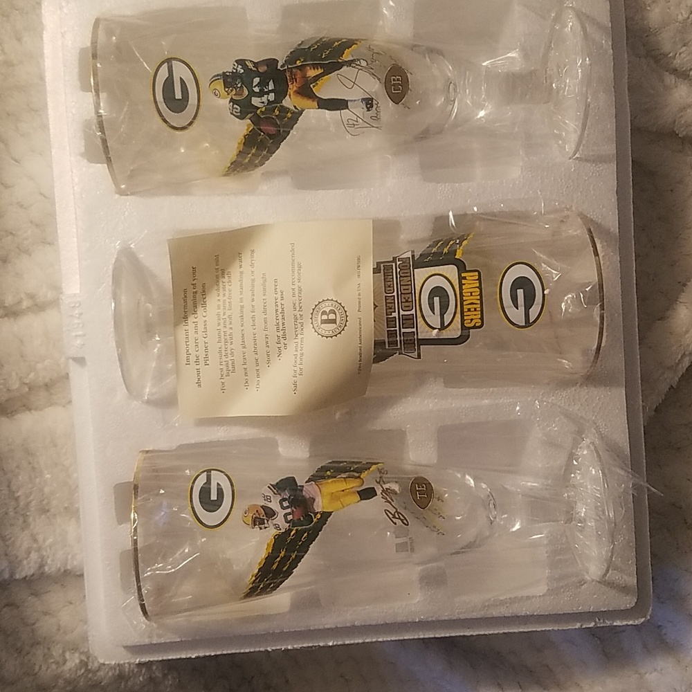 Bradford Pilsner NFL Glass Collection 8 1/2 inch tall